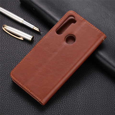 AZNS Stand Leather Wallet Case for Xiaomi Redmi Note 8