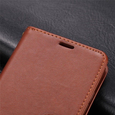 AZNS Stand Leather Wallet Case for Xiaomi Redmi Note 8