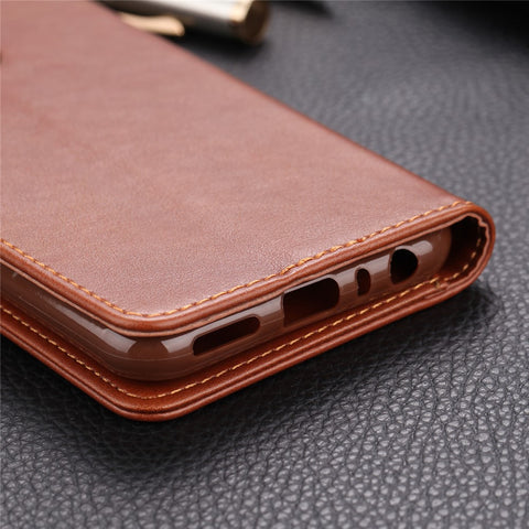 AZNS Stand Leather Wallet Case for Xiaomi Redmi Note 8