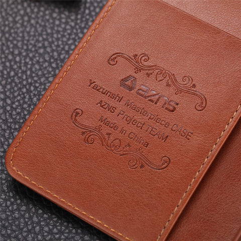 AZNS Stand Leather Wallet Case for Xiaomi Redmi Note 8