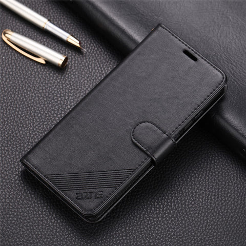 AZNS Stand Leather Wallet Case for Xiaomi Redmi Note 8