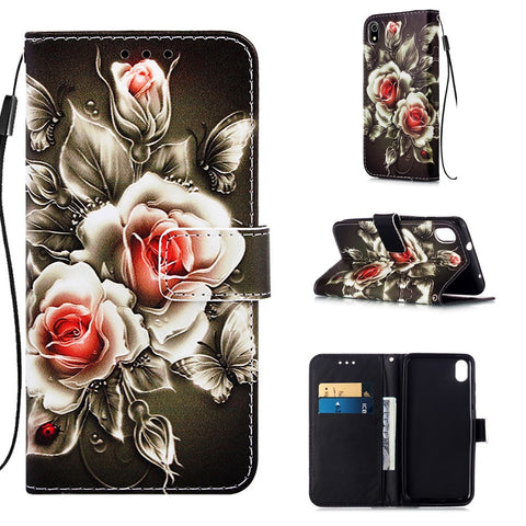 Printing PU Leather Wallet Case for Xiaomi Redmi 7A