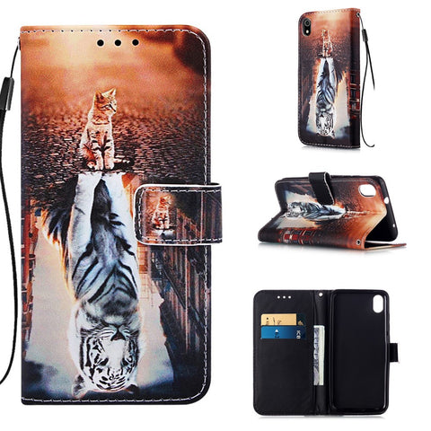 Printing PU Leather Wallet Case for Xiaomi Redmi 7A
