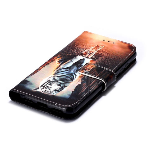 Printing PU Leather Wallet Case for Xiaomi Redmi 7A