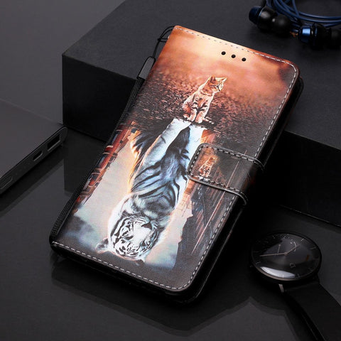 Printing PU Leather Wallet Case for Xiaomi Redmi 7A