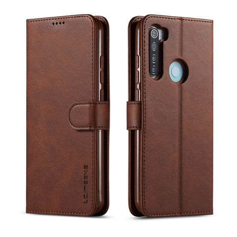 LC.IMEEKE PU for Xiaomi Redmi Note 8 Leather Protective Flip Wallet Casing