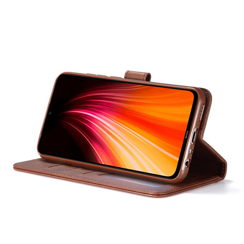 LC.IMEEKE PU for Xiaomi Redmi Note 8 Leather Protective Flip Wallet Casing