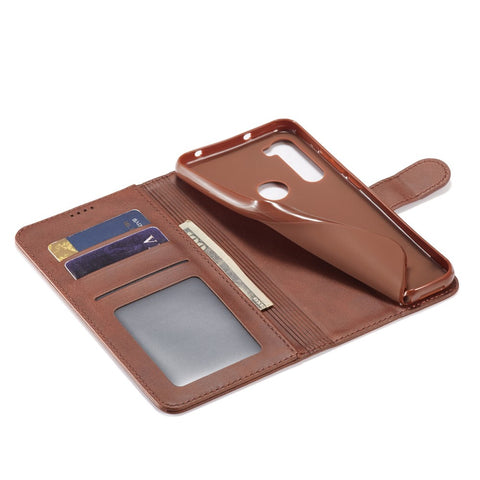 LC.IMEEKE PU for Xiaomi Redmi Note 8 Leather Protective Flip Wallet Casing