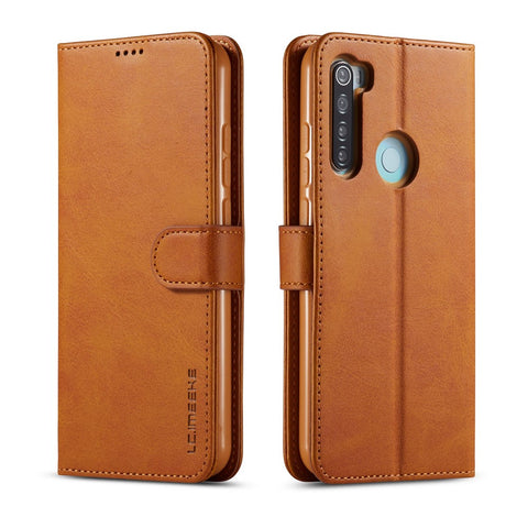 LC.IMEEKE PU for Xiaomi Redmi Note 8 Leather Protective Flip Wallet Casing