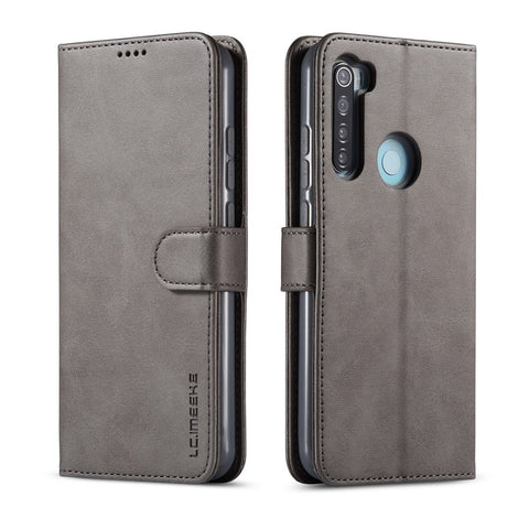 LC.IMEEKE PU for Xiaomi Redmi Note 8 Leather Protective Flip Wallet Casing