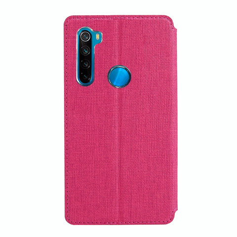 VILI DMX Cross Texture Leather Stand Case with Card Slot for Xiaomi Redmi Note 8