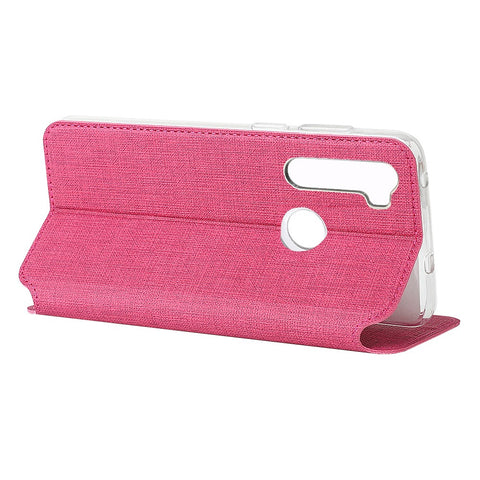 VILI DMX Cross Texture Leather Stand Case with Card Slot for Xiaomi Redmi Note 8