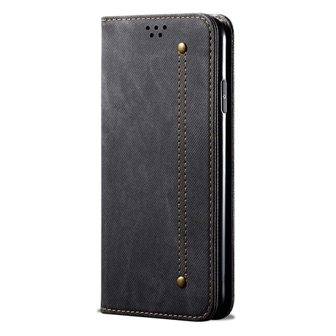 Jeans Cloth Texture Retro Style Flip Leather Phone Casing for Xiaomi Mi CC9e/Mi A3