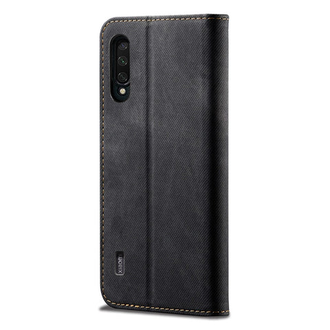 Jeans Cloth Texture Retro Style Flip Leather Phone Casing for Xiaomi Mi CC9e/Mi A3