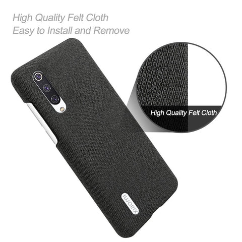KSQ PC + Cloth Mobile Protective Phone Case Cover for Xiaomi Mi CC9 / Mi 9 Lite / Mi CC9 Meitu Edition