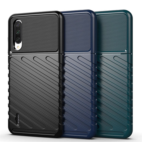 Thunder Series Twill Texture Soft TPU Back Shell for Xiaomi Mi CC9e / Mi A3