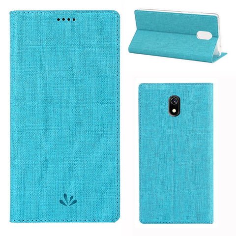 VILI DMX Cross Texture Card Holder Leather Mobile Case for Xiaomi Redmi 8A