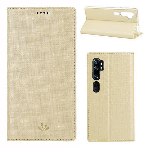 VILI DMX Cross Texture Stand Leather Card Holder Case for Xiaomi Mi CC9 Pro / Note 10 / Note 10 Pro