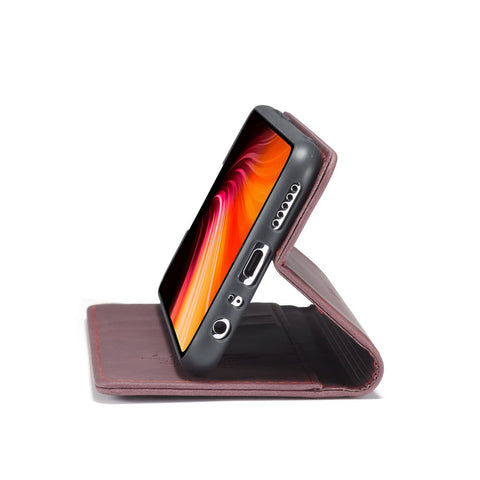 CASEME 013 Series Auto-absorbed Leather Wallet Stand Phone Covering Case for Xiaomi Redmi Note 8
