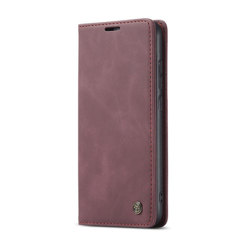 CASEME 013 Series Auto-absorbed Leather Wallet Stand Phone Covering Case for Xiaomi Redmi Note 8