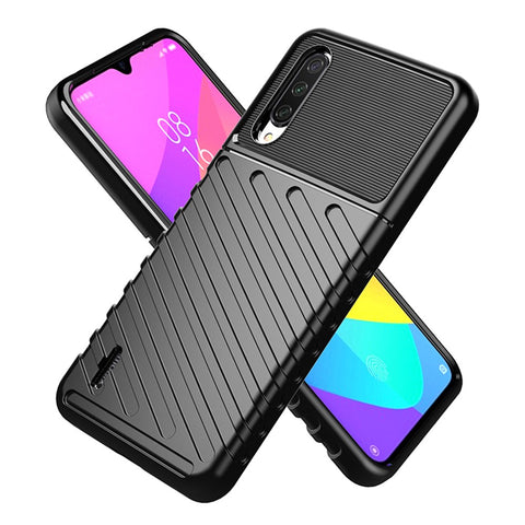 Thunder Series Twill Design Soft TPU Back Case for Xiaomi Mi CC9 / Mi CC9 Meitu Edition