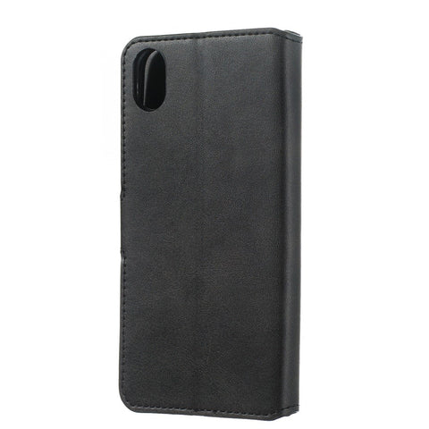 Solid Color Wallet Magnetic Leather Shell with Stand for Xiaomi Redmi 7A