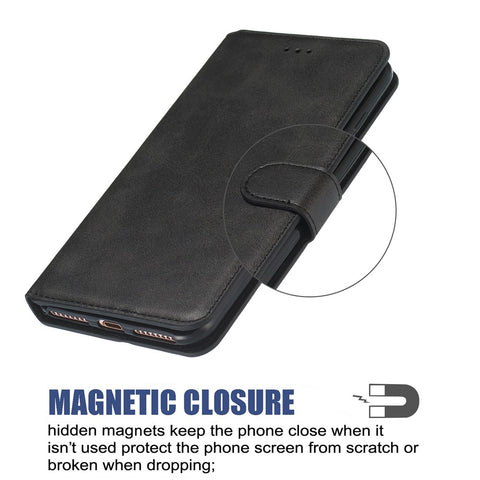 Solid Color Wallet Magnetic Leather Shell with Stand for Xiaomi Redmi 7A