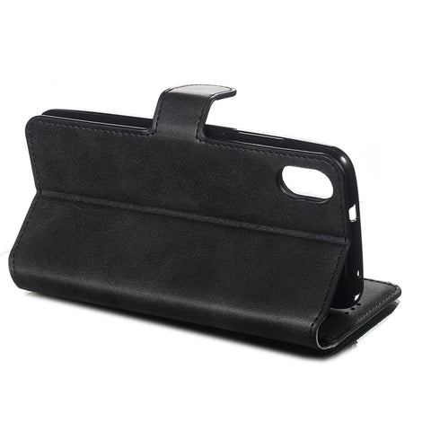 Solid Color Wallet Magnetic Leather Shell with Stand for Xiaomi Redmi 7A