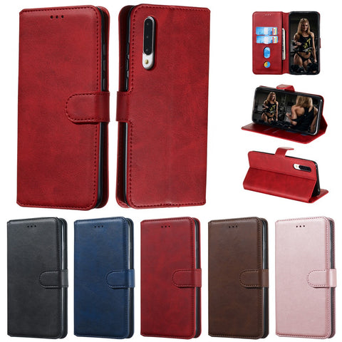 Classic Wallet Leather Stand Mobile Phone Casing for Xiaomi Mi CC9 / Mi 9 Lite / A3 Lite / Mi CC9 Meitu Edition