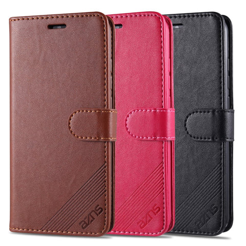 AZNS PU Leather Wallet Stand Case for Xiaomi Redmi 8/8A