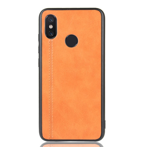 Leather Coated PC + TPU Combo Protective Cover for Xiaomi Mi 8 SE (5.88-inch)