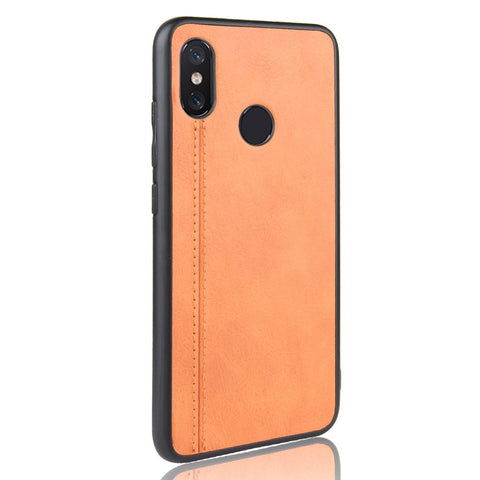 Leather Coated PC + TPU Combo Protective Cover for Xiaomi Mi 8 SE (5.88-inch)