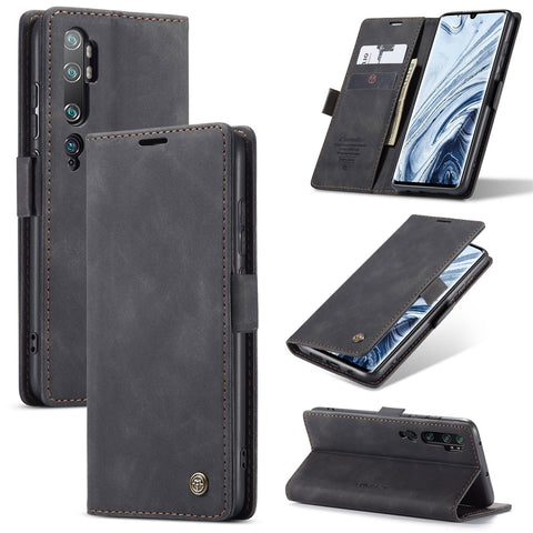 CASEME 013 Series Auto-absorbed Leather Wallet Case for Xiaomi Mi CC9 Pro/Mi Note 10 Pro/Mi Note 10