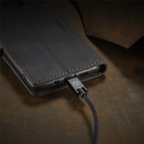 CASEME 013 Series Auto-absorbed Leather Wallet Case for Xiaomi Mi CC9 Pro/Mi Note 10 Pro/Mi Note 10