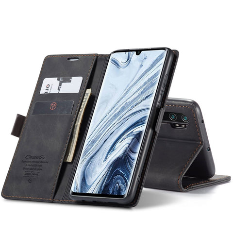CASEME 013 Series Auto-absorbed Leather Wallet Case for Xiaomi Mi CC9 Pro/Mi Note 10 Pro/Mi Note 10