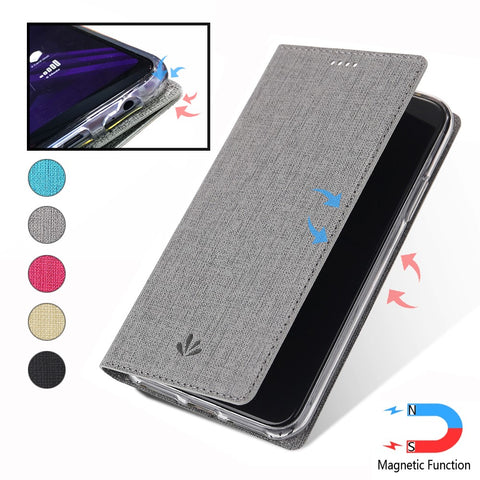 VILI DMX Cross Texture Stand Leather Card Holder Case for Xiaomi Mi 10 / Mi 10 Pro