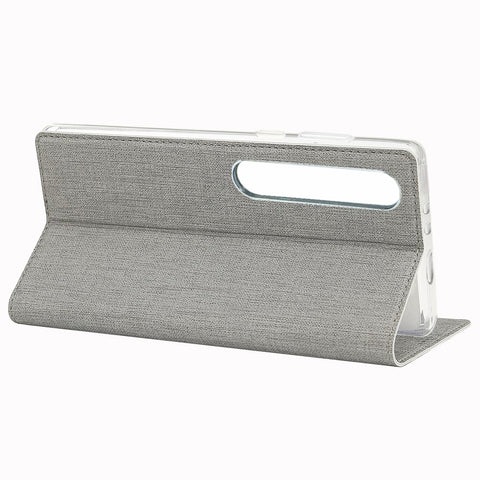 VILI DMX Cross Texture Stand Leather Card Holder Case for Xiaomi Mi 10 / Mi 10 Pro
