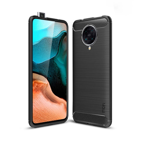 MOFI Carbon Fiber Skin Brushed TPU Case for Xiaomi Redmi K30 Pro/Xiaomi Poco F2 Pro/Redmi K30 Pro Zoom