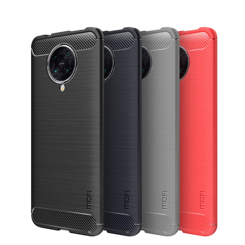 MOFI Carbon Fiber Skin Brushed TPU Case for Xiaomi Redmi K30 Pro/Xiaomi Poco F2 Pro/Redmi K30 Pro Zoom