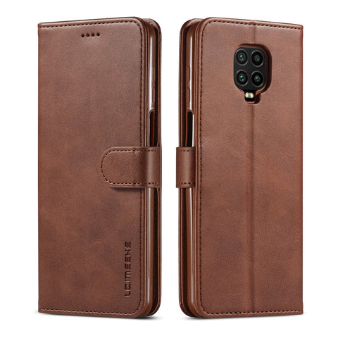 LC.IMEEKE Leather Wallet Case for Xiaomi Redmi Note 9 Pro/Note 9 Pro Max/Note 9S