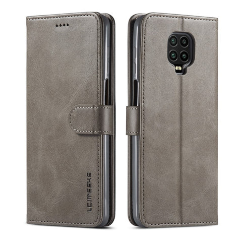 LC.IMEEKE Leather Wallet Case for Xiaomi Redmi Note 9 Pro/Note 9 Pro Max/Note 9S