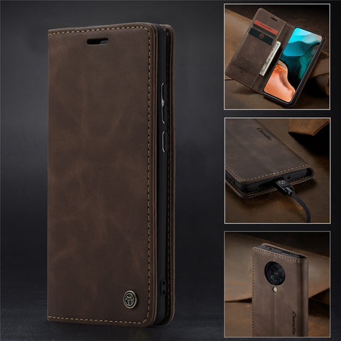 CASEME 013 Series Auto-absorbed Leather Case for Xiaomi Redmi K30 Pro/Poco F2 Pro