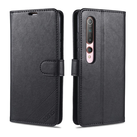 AZNS Leather with Wallet Casing for Xiaomi Mi 10/Mi 10 Pro