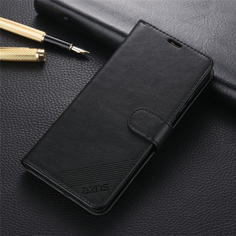AZNS Leather with Wallet Casing for Xiaomi Mi 10/Mi 10 Pro