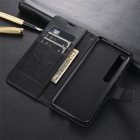 AZNS Leather with Wallet Casing for Xiaomi Mi 10/Mi 10 Pro