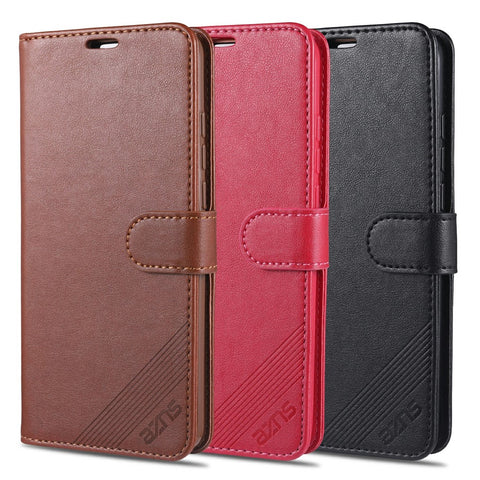 AZNS Leather with Wallet Casing for Xiaomi Mi 10/Mi 10 Pro
