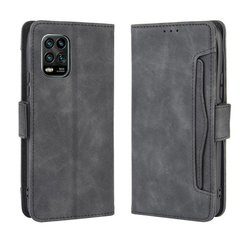 Multiple Card Slots Protection Magnetic PU Leather Shell for Xiaomi Mi 10 Lite 5G/10 Youth 5G