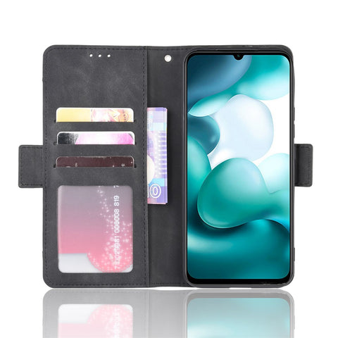 Multiple Card Slots Protection Magnetic PU Leather Shell for Xiaomi Mi 10 Lite 5G/10 Youth 5G