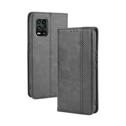 Auto-absorbed Retro Leather Shell Stand Wallet Case for Xiaomi Mi 10 Lite 5G/10 Youth 5G