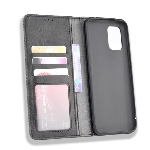 Auto-absorbed Retro Leather Shell Stand Wallet Case for Xiaomi Mi 10 Lite 5G/10 Youth 5G